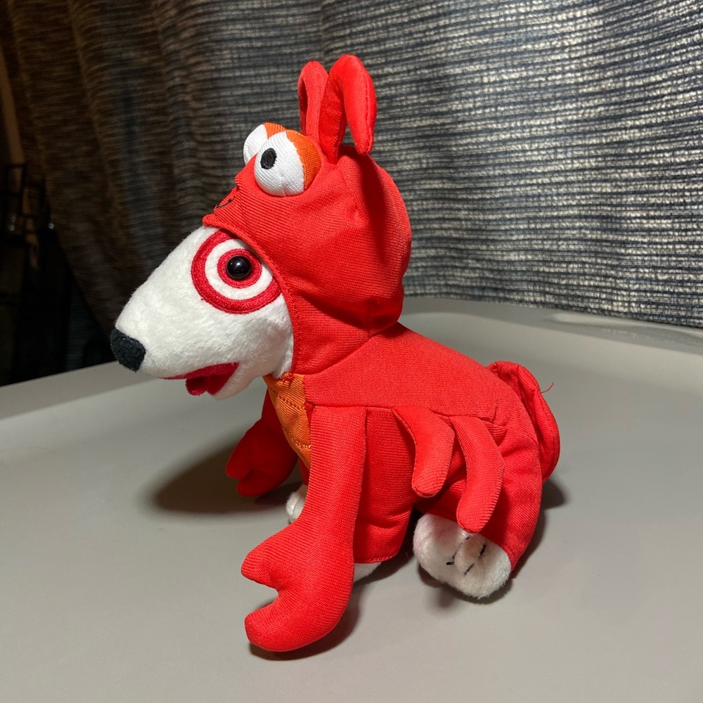 Limited Edition Bullseye the Target Dog in Lobster Costume